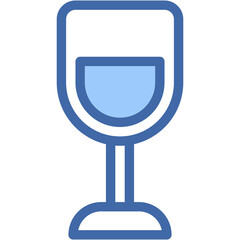 Vector Icon Glass, Food and Restaurant, Celebration, Beverage, Glass of Water, Drink