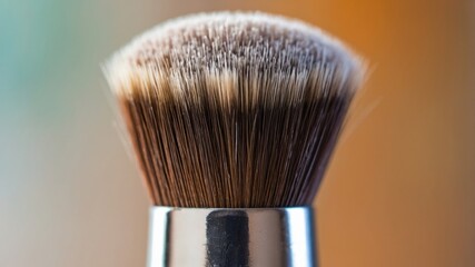 Close-Up of Soft Makeup Brush Bristles
