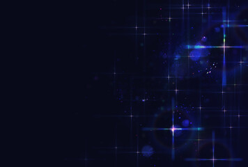 背景素材_光_青