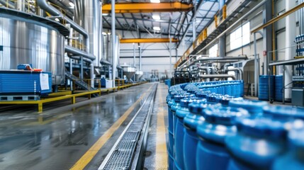 Fototapeta premium Large-scale production in an industrial facility
