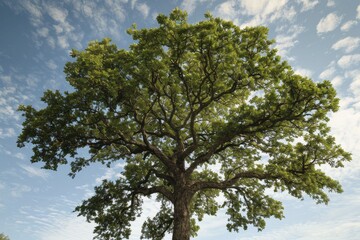 Fototapeta premium Oak tree symbolism, highlighting the cultural and historical significance of oak trees
