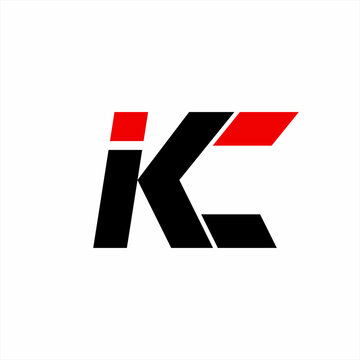Simple and unique IKC letter logo design.