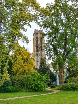 Saint Rumbolds Cathedral Mechelen Belgium in Spring