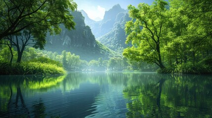 Green environment landscape