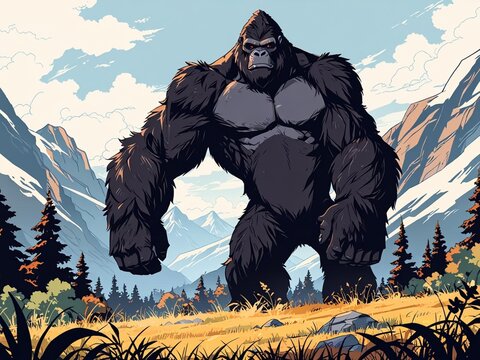 A poster for a gorilla called kingkong