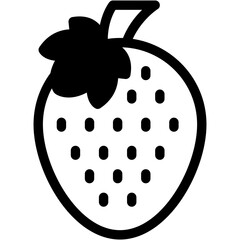 Vector Icon Strawberry, Fruit, Diet, Organic, Healthy Food, Fruits
