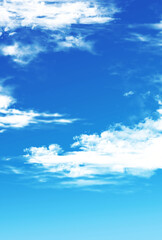 背景素材_青空と雲