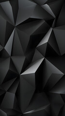 Obraz premium Digital black modern 3d geometry abstract graphic poster background