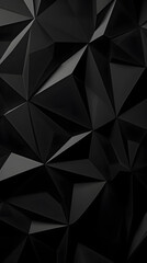 Fototapeta premium Digital black modern 3d geometry abstract graphic poster background