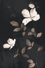minimalist art floral 