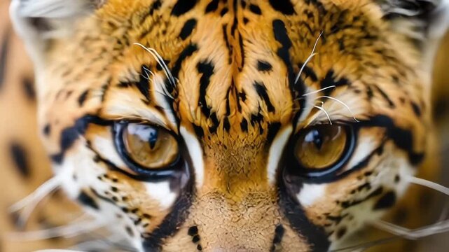 Close-up of a curious ocelot in a natural environment