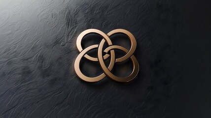 A sleek business logo featuring a unique abstract mark with sharp geometric shapes, captured in high-definition. 
