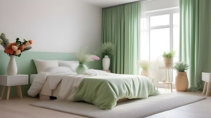 Fototapeta premium modern bedroom interior