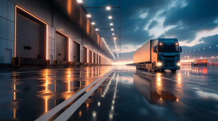 Modern logistics terminals with automated systems