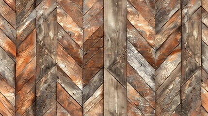 Rustic Ikat Textile Pattern with Wooden Grain Texture for Backgrounds