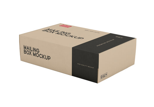Corrugated Carton Box Mockup