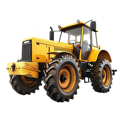 Fototapeta premium Tractor isolated on transparent or white background 