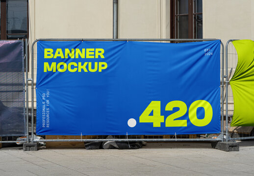 Construction Banner Mockup