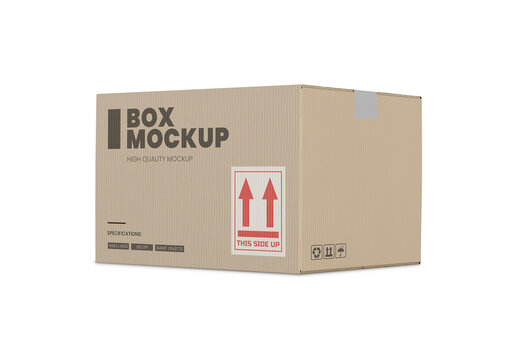 Cardboard Box Mockup