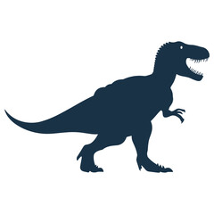Silhouette of a Tyrannosaurus Rex dinosaur.