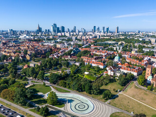 Warszawa, Stare Miasto, panorama miasta 