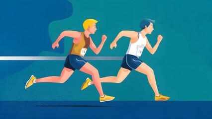 Fototapeta premium Running Sports