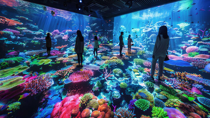 Interactive Digital Aquarium Exhibition