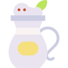 Vector Icon Aryan, Drink, Yogurt, Jar, Dairy Products, Food