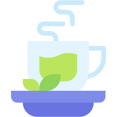 Obraz premium Vector Icon Green Tea, Drink, Mug, Beverage, Hot Drink, Food And Restaurant