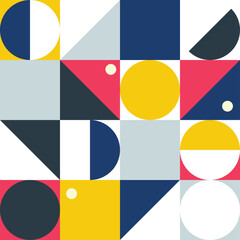 Seamless geometric pattern. Scandinavian style patern. Print on textiles and paper. Packaging print. Vector illustration