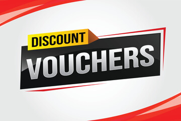 discount voucher vouchers special offer poster banner graphic design icon logo sign symbol social media website coupon advertising store shop online, website, landing page

