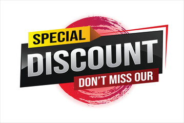 discount special offer poster dont miss out banner graphic design icon logo sign symbol social media website coupon

