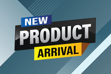 New product arrival tag icon logo sign symbol Banner design template for marketing. Special offer promotion retail. background banner modern graphic design for advertising store shop, online store

