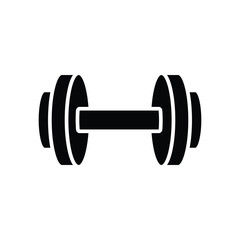 dumbbell icon vector design template simple and clean