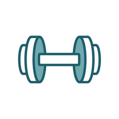 dumbbell icon vector design template simple and clean