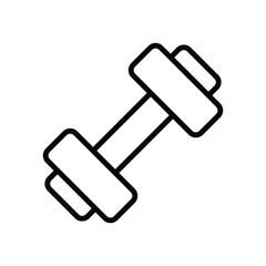 dumbbell icon vector design template simple and clean
