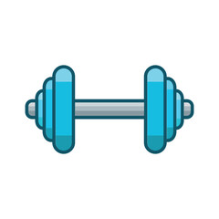 dumbbell icon vector design template simple and clean