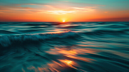 Fototapeta premium sunset over the sea