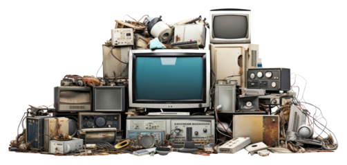 PNG Waste electronics computer white background.