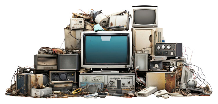 PNG Waste electronics computer white background. - Powered by Adobe