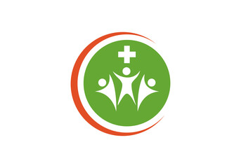 medical health icon design template logo icon vector illustration
