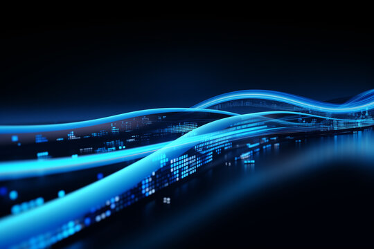 Abstract technology digital line electronic network data innovation concept background.