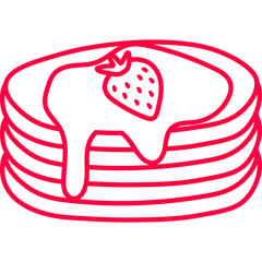 Pancake Line Icon