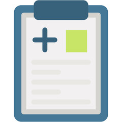 Fototapeta premium Medical Report, Medical History, Health Report, Health Clinic, Hospital Icon