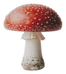 Obraz premium PNG Red mushroom with white spots
