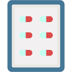 Blister Pack, Pills, Blister, Capsule, Medication Icon