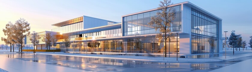 Obraz premium 3D Model Business Center