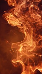 orange smoke background