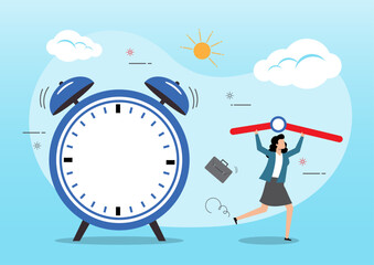 Employee stealing time clock and run away