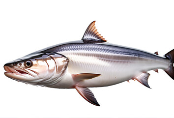 Obraz premium bottom view fresh sturgeon fish isolated white background fish isolated white photo realistic photo high resolution high details vibrant